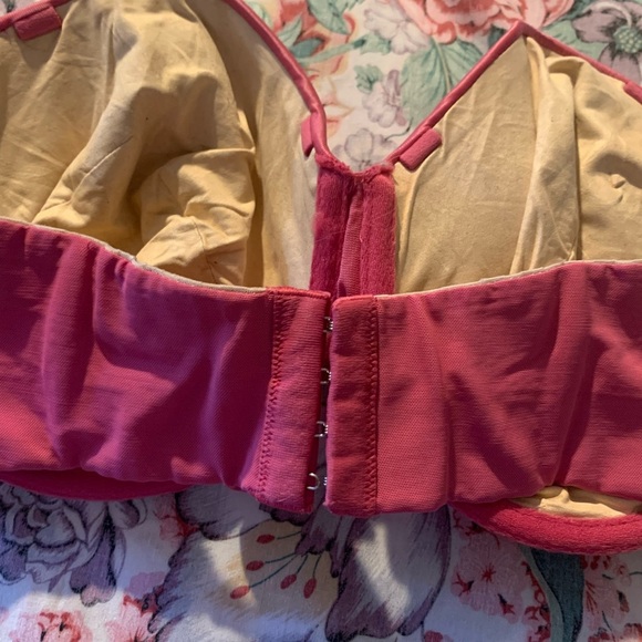 Pink Strapless Satin Bra Size 36 DD - Picture 7 of 11